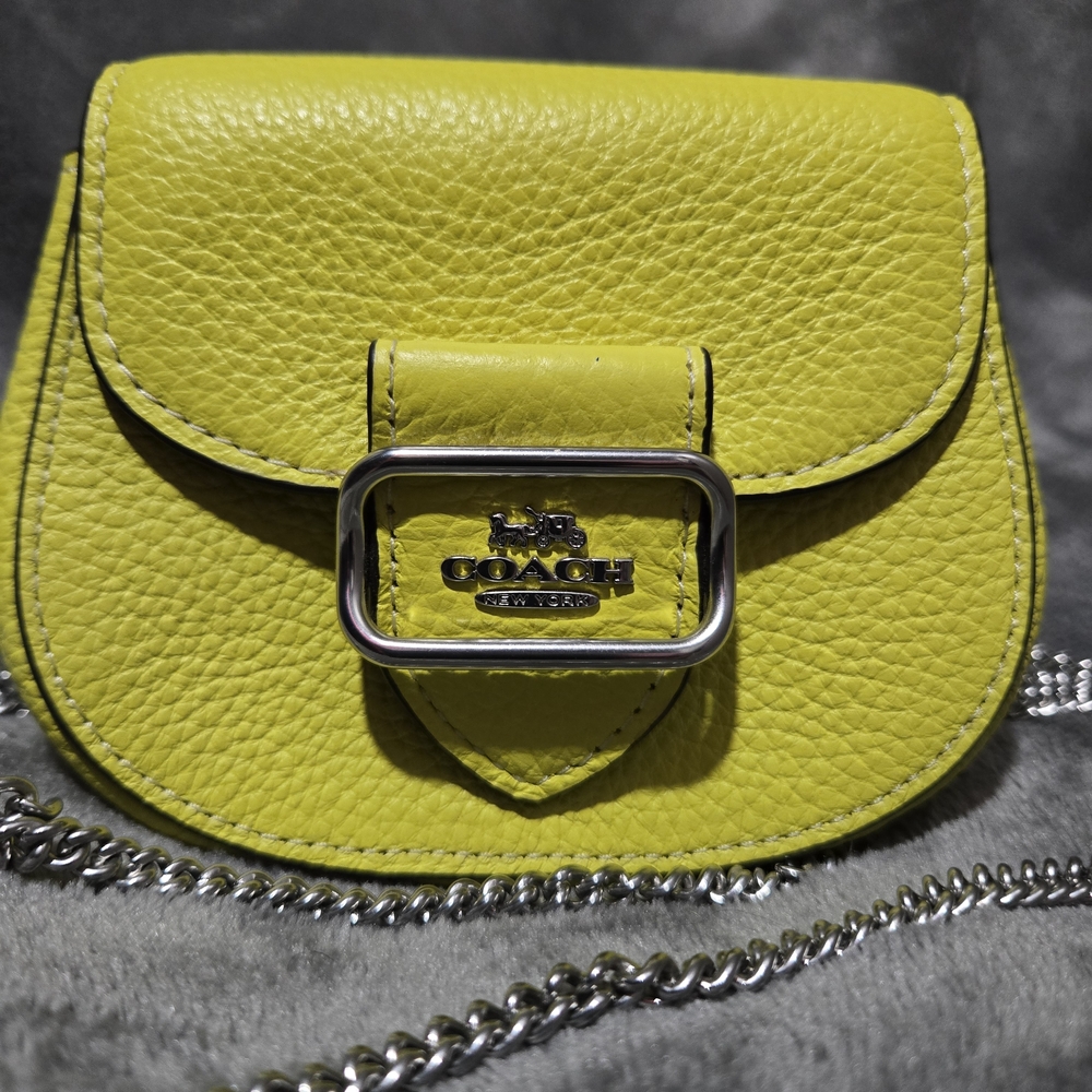 Coach Yellow Leather Crossbody Bag - Picture 3 of 7